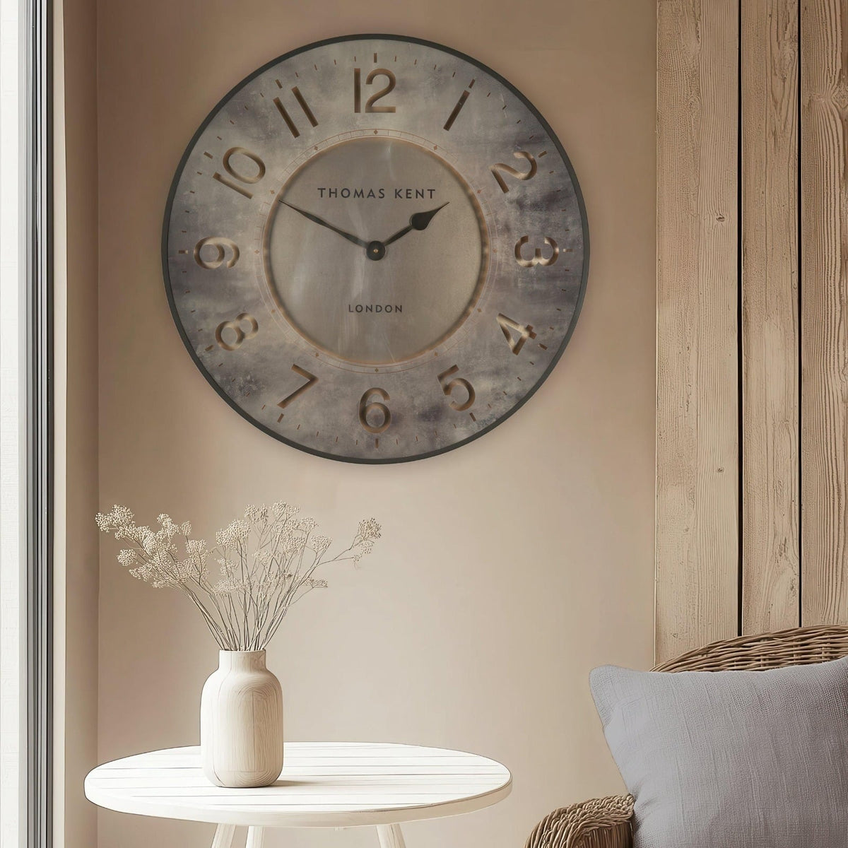 Large Wall Clock in Harvest Gold