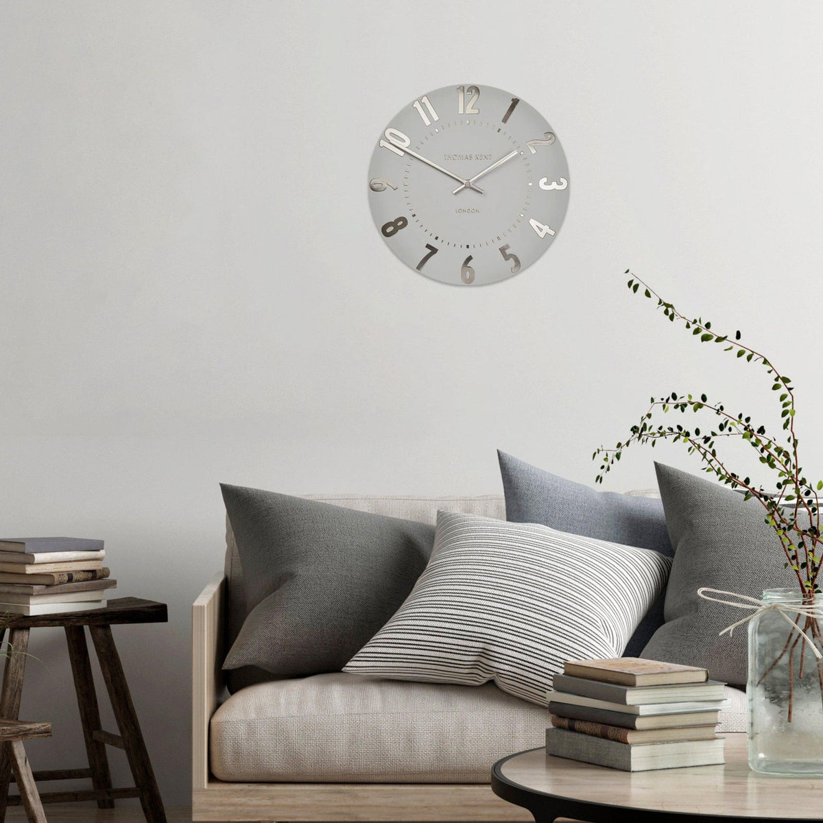 Mulberry Small Wall Clock in Cloud