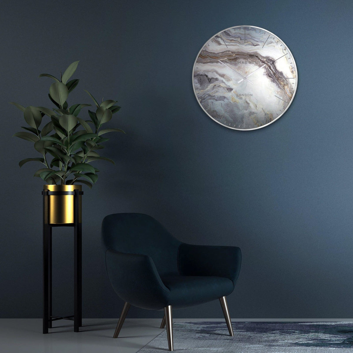 Oyster Large Grand Clock in Glacier