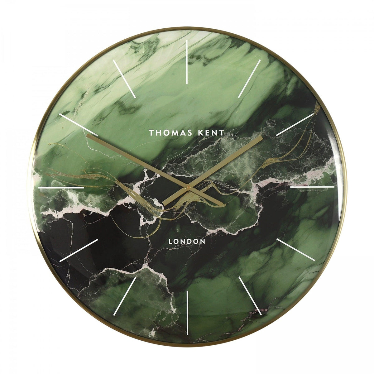 Oyster Wall Clock in Emerald