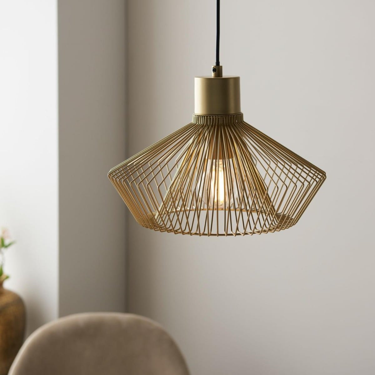 Reepham Pendant Light Metalic Gold