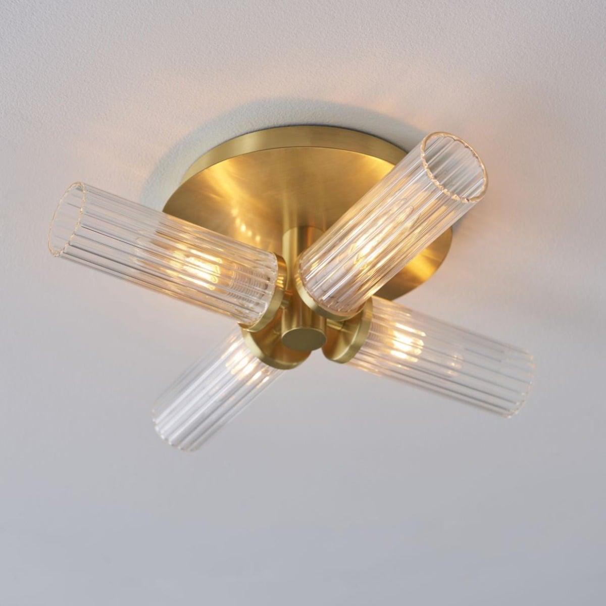 Tabi Bathroom 4 Ceiling Light Brass