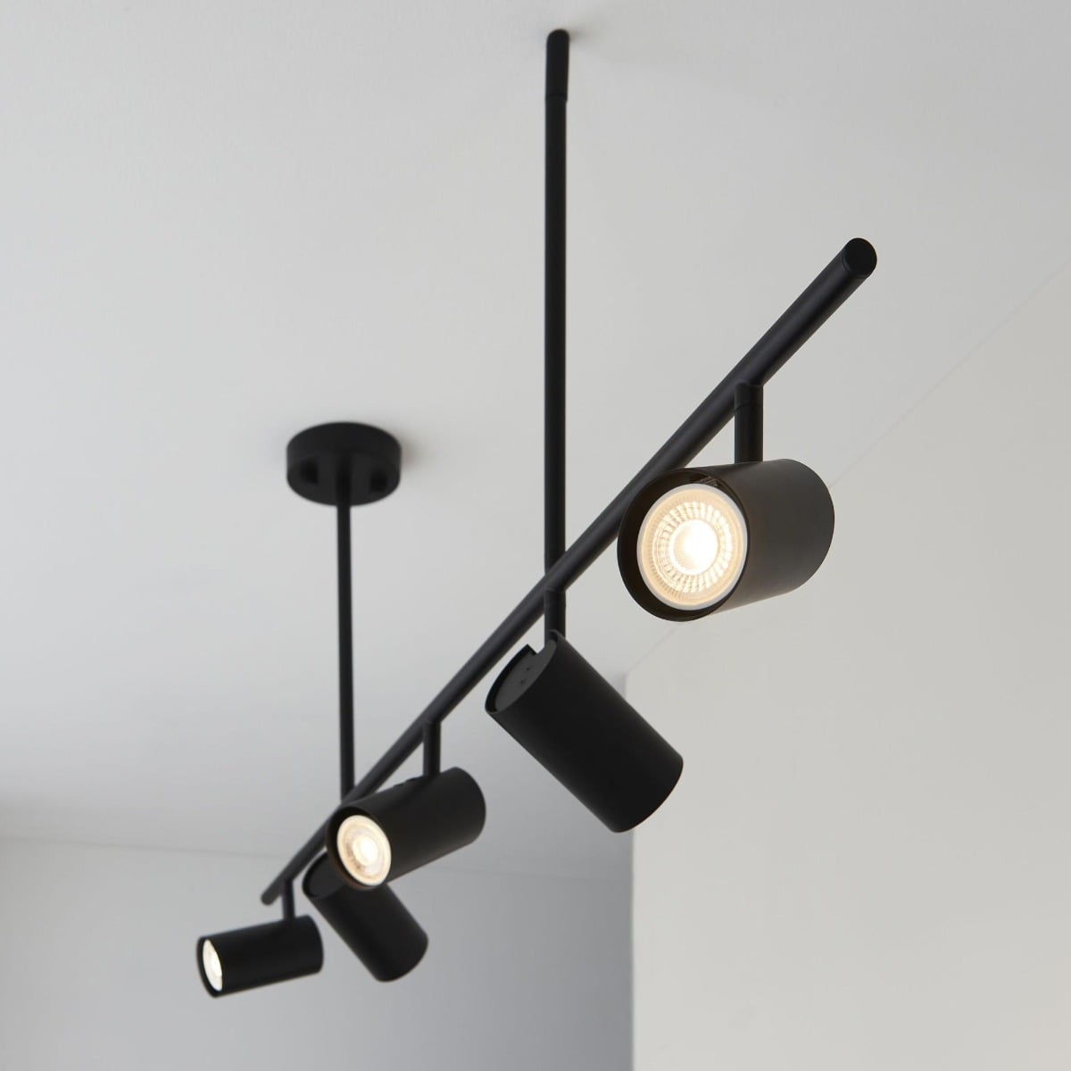 Roza 5 Ceiling Light Black