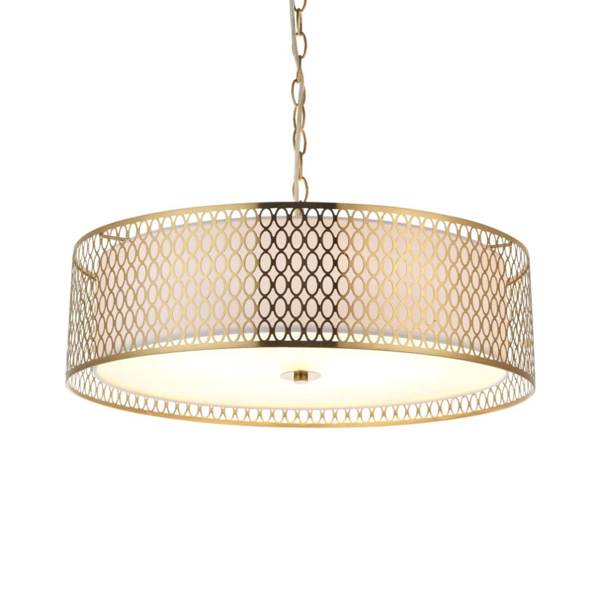 Laleham Pendant Light Gold/White