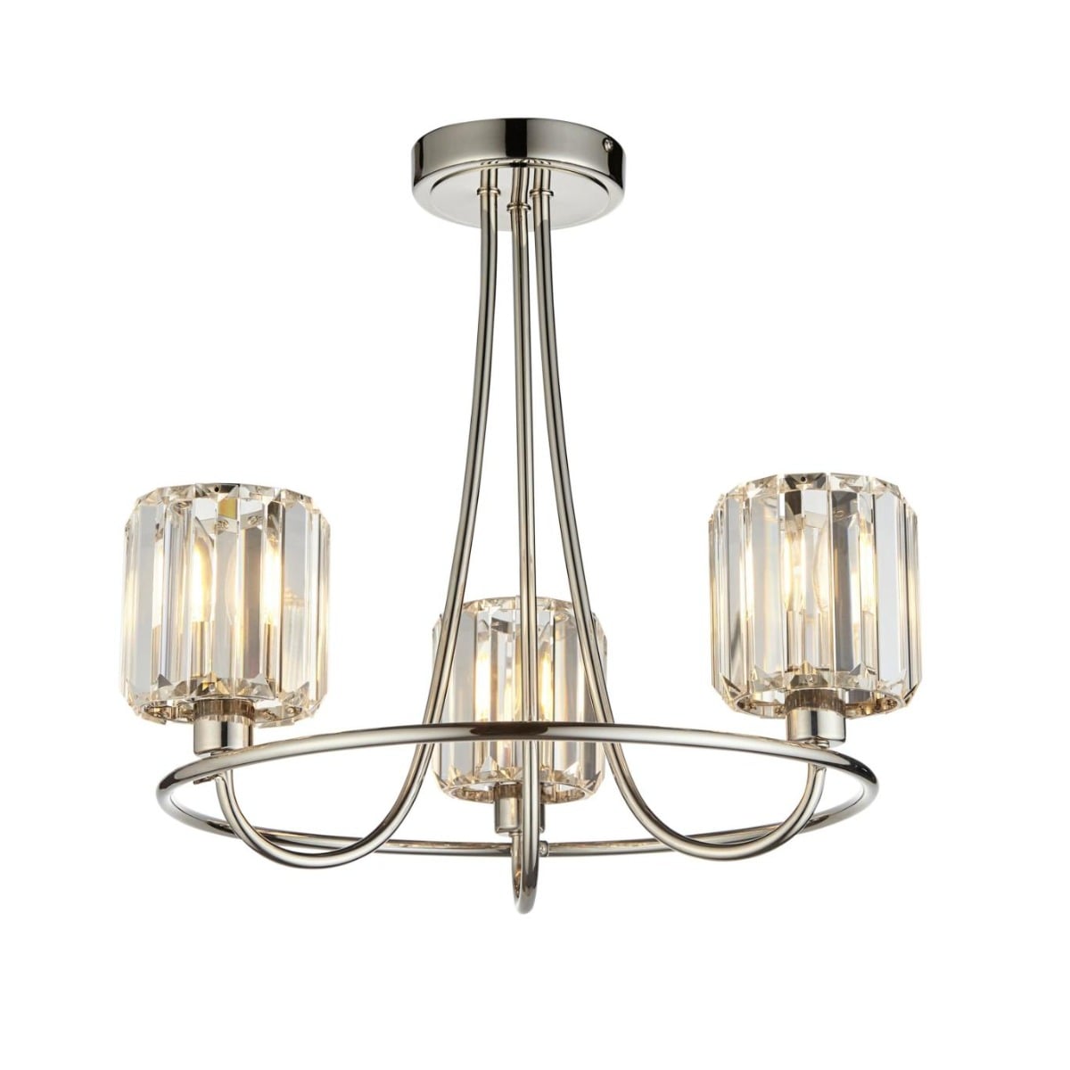 Beatrice 3 Ceiling Light Bright Nickel