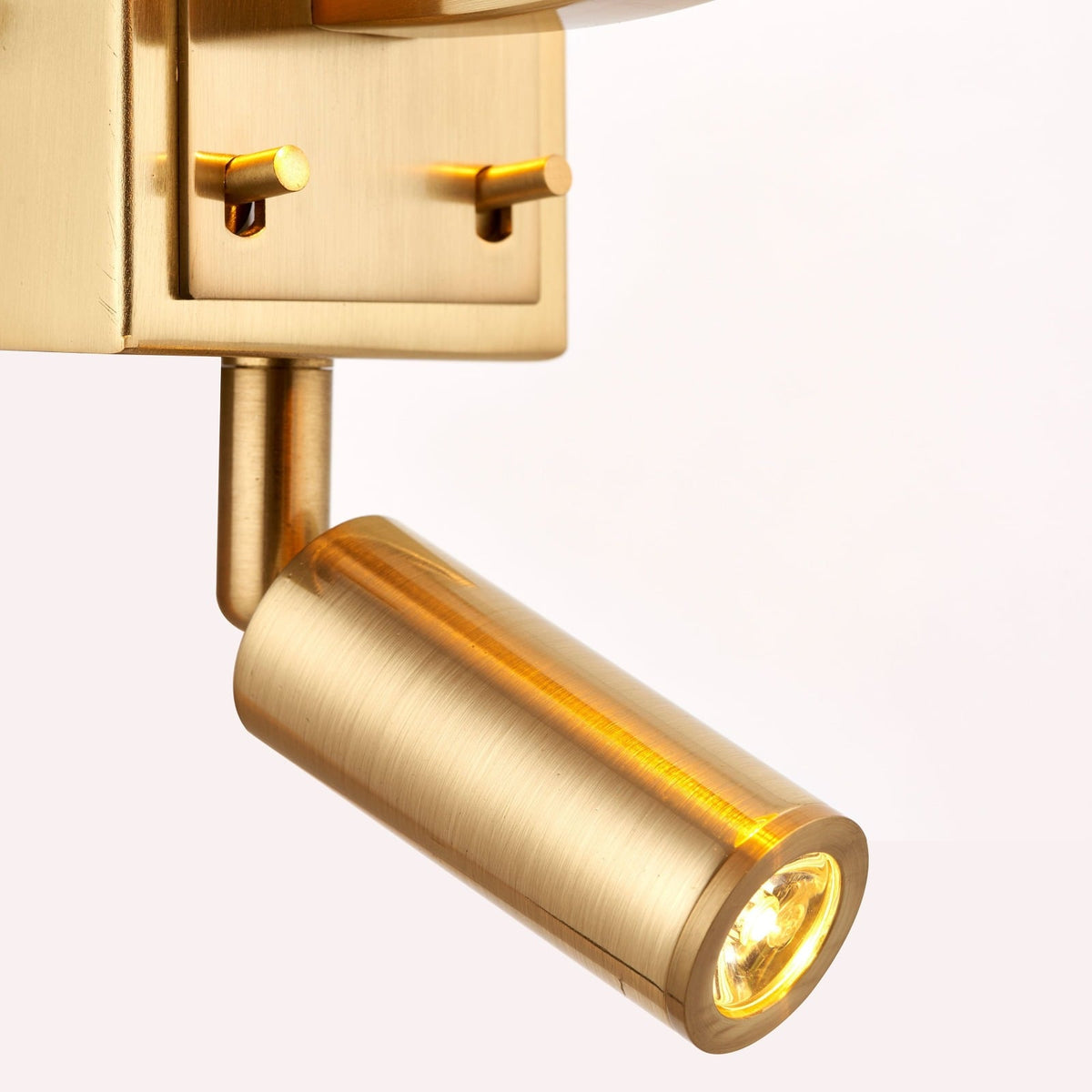 Dronfield Reading Light in Brushed Gold