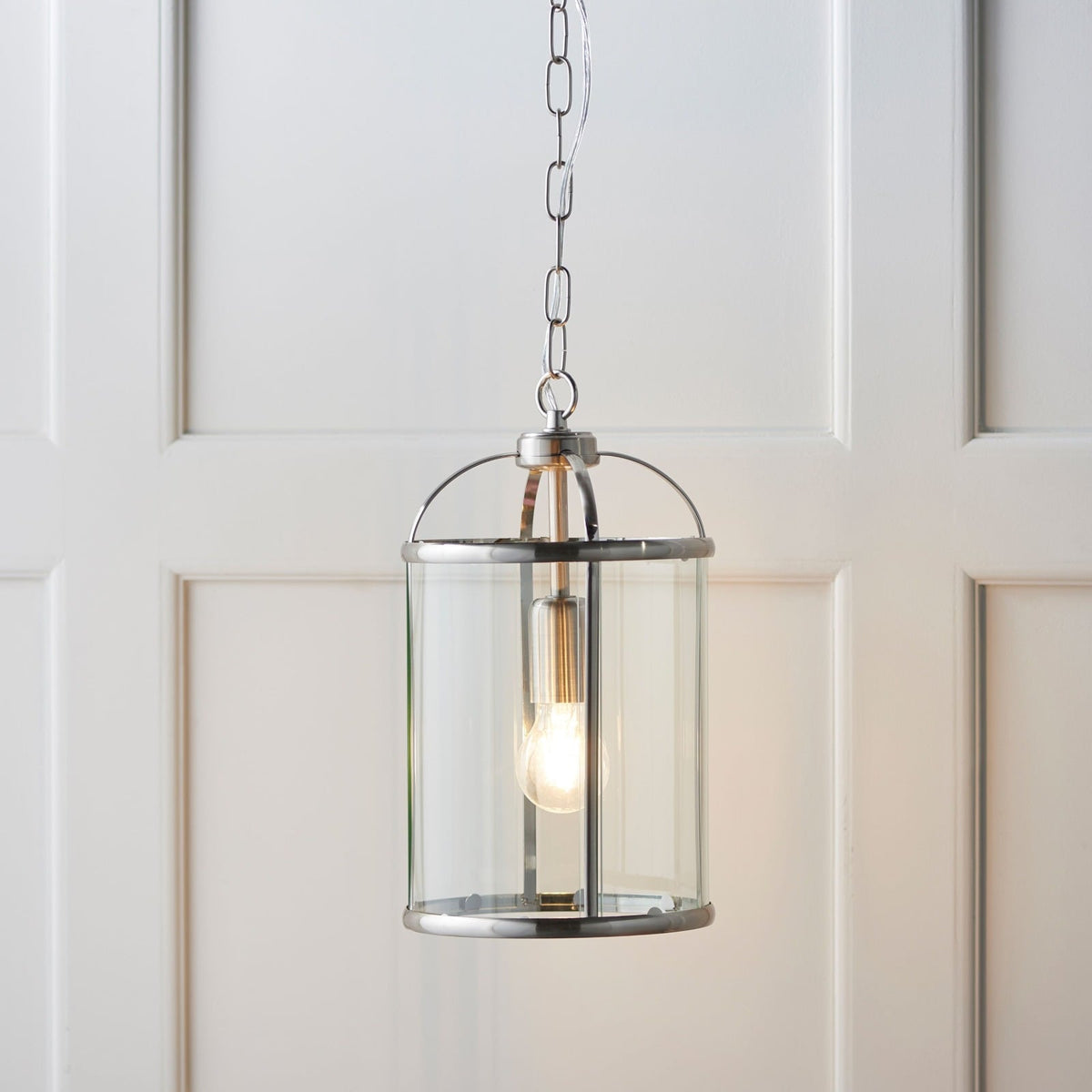 Worstead Pendant Light in Satin Nickel - Small
