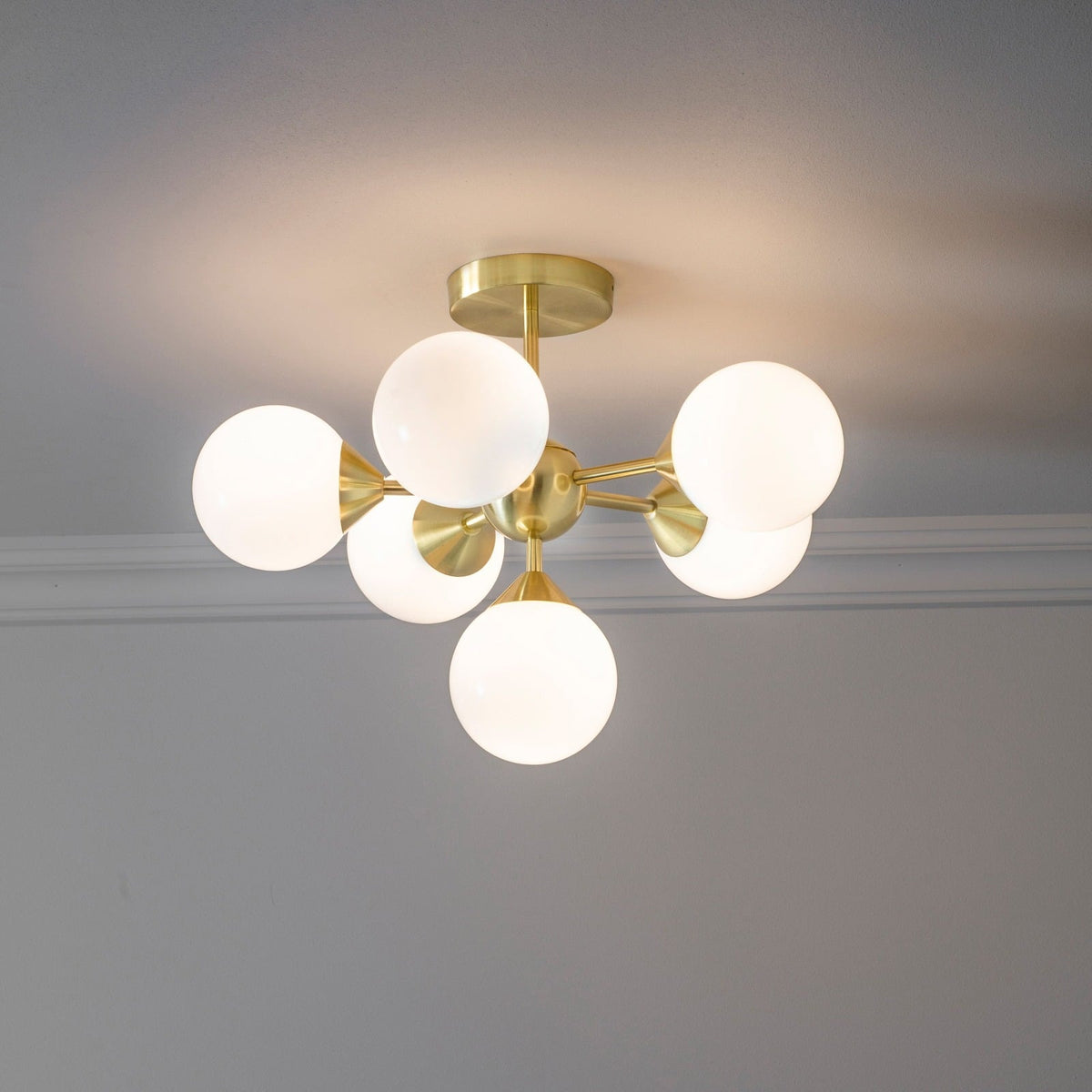 Bowman Ceiling Light in Brushed Gold