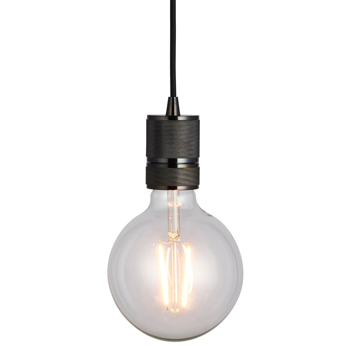 Mod Single Pendant Light in Black Chrome