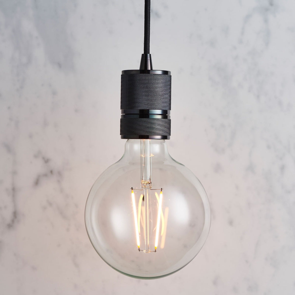 Mod Single Pendant Light in Black Chrome
