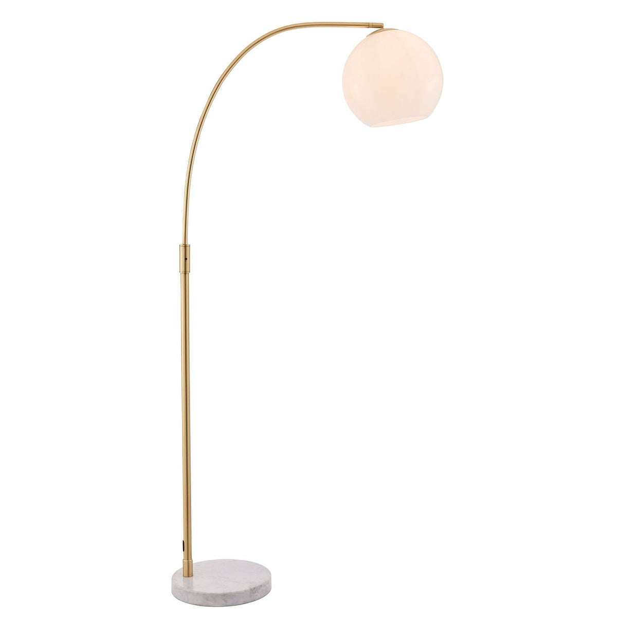Fawn Floor Lamp with White Marble Base
