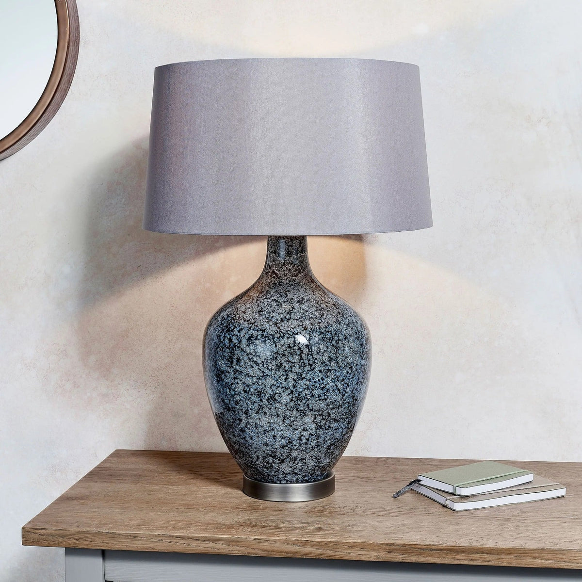 Hunstanton Table Lamp in Grey Black