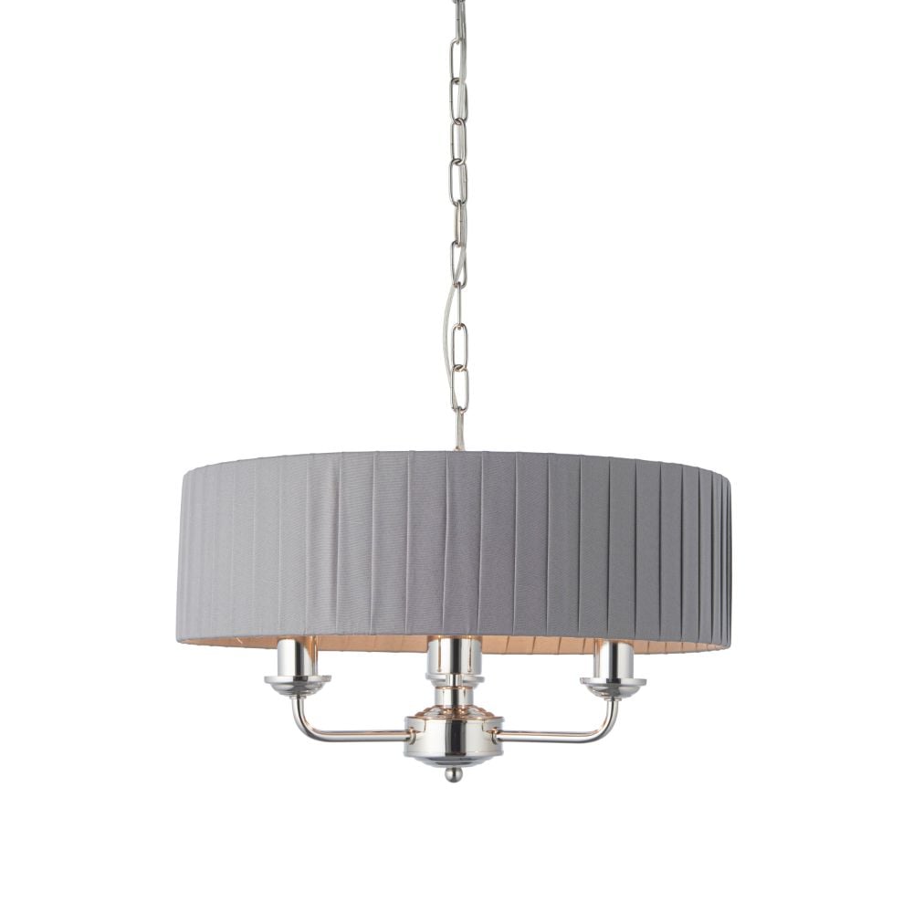 Homelea Small Pendant Light Nickel and Charcoal