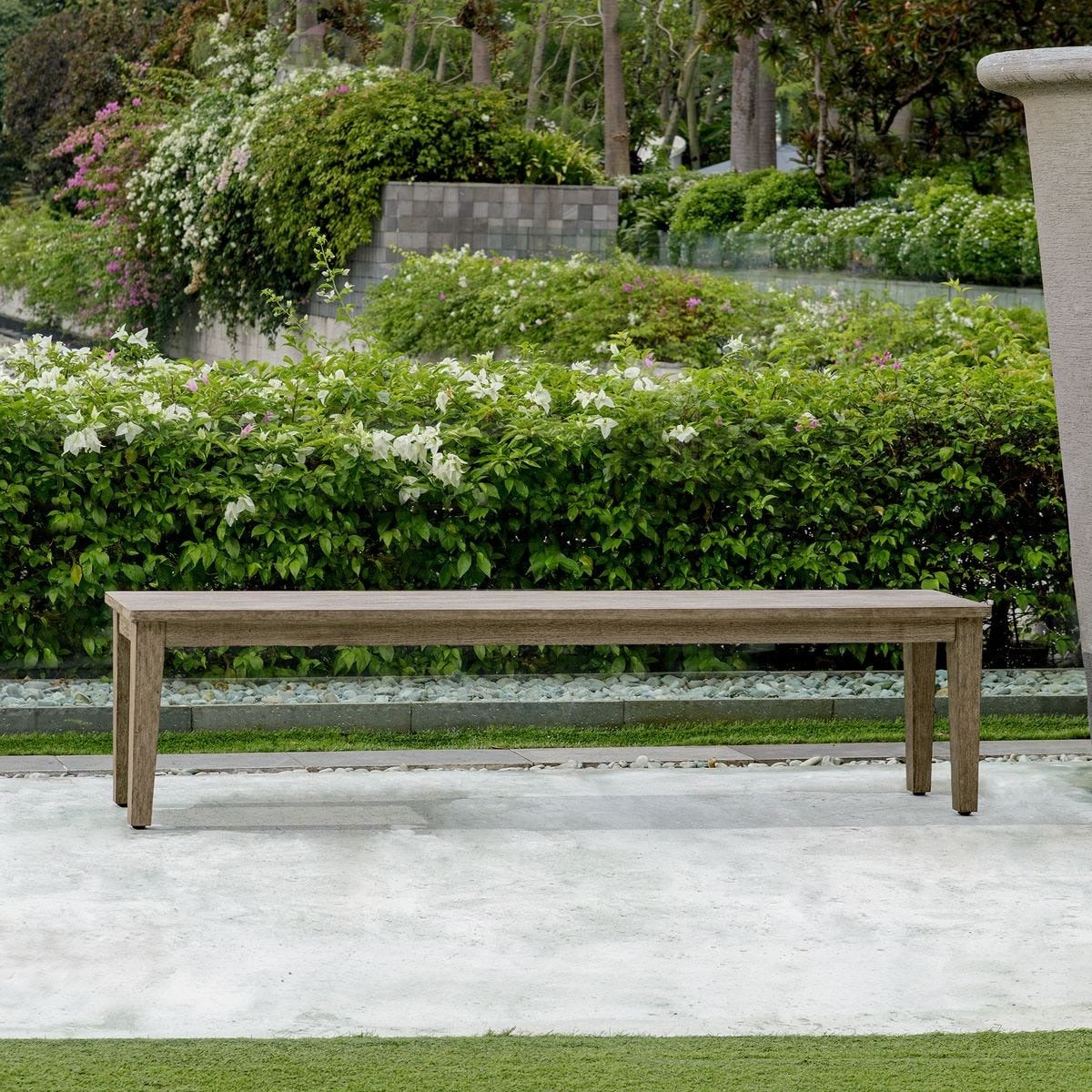 Forsyth Dark Gray Outdoor Bench