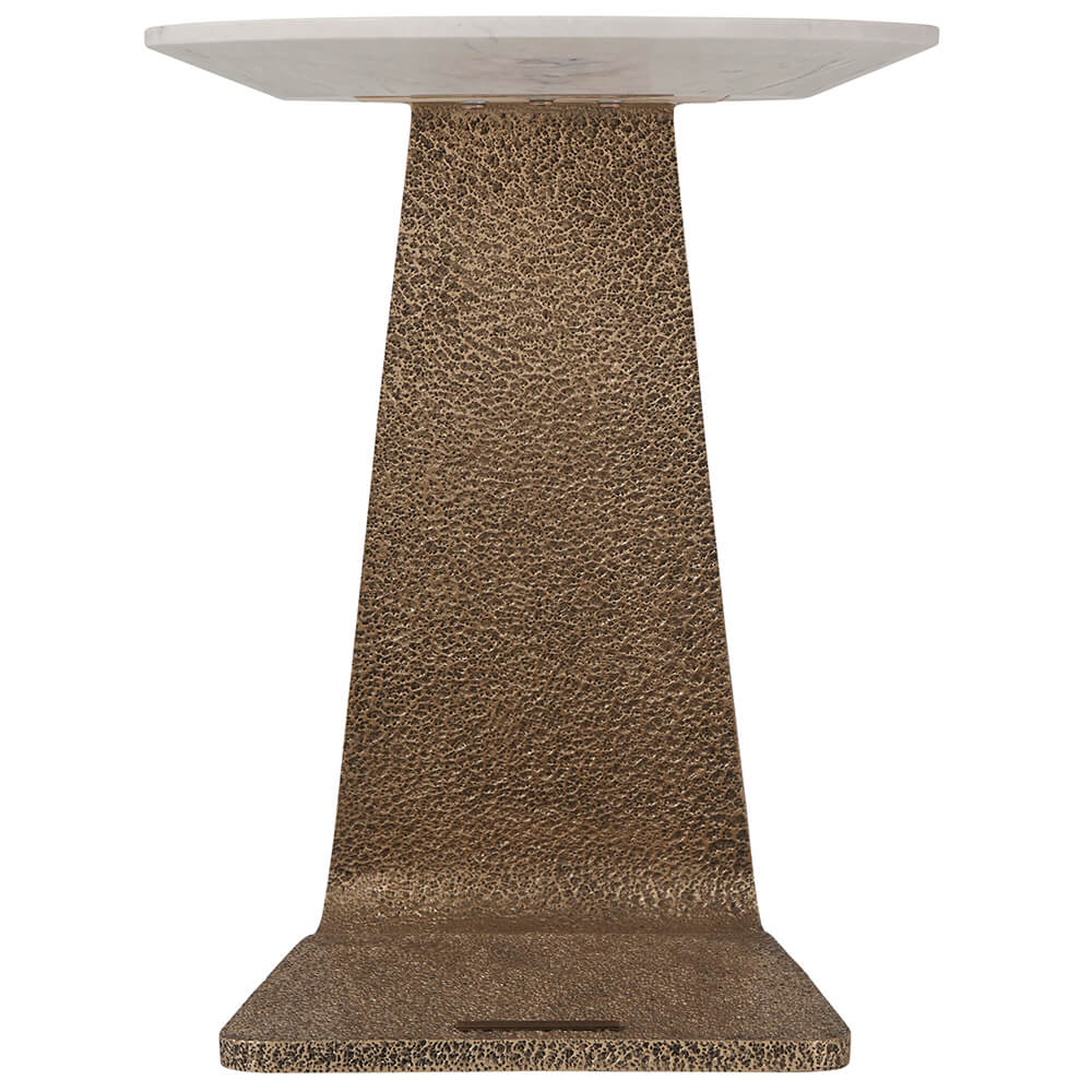 Grace Cantilever Accent Table in Marble
