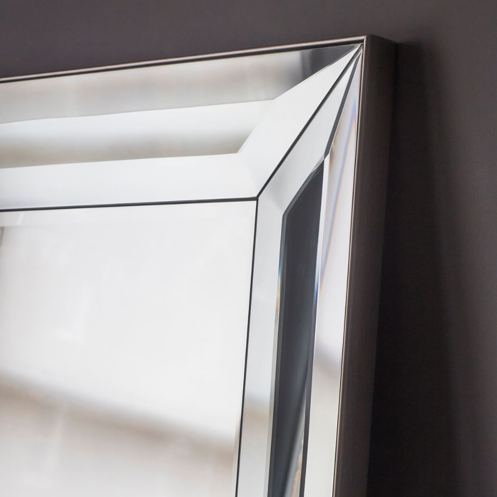 Market Silver Bevelled Mirror