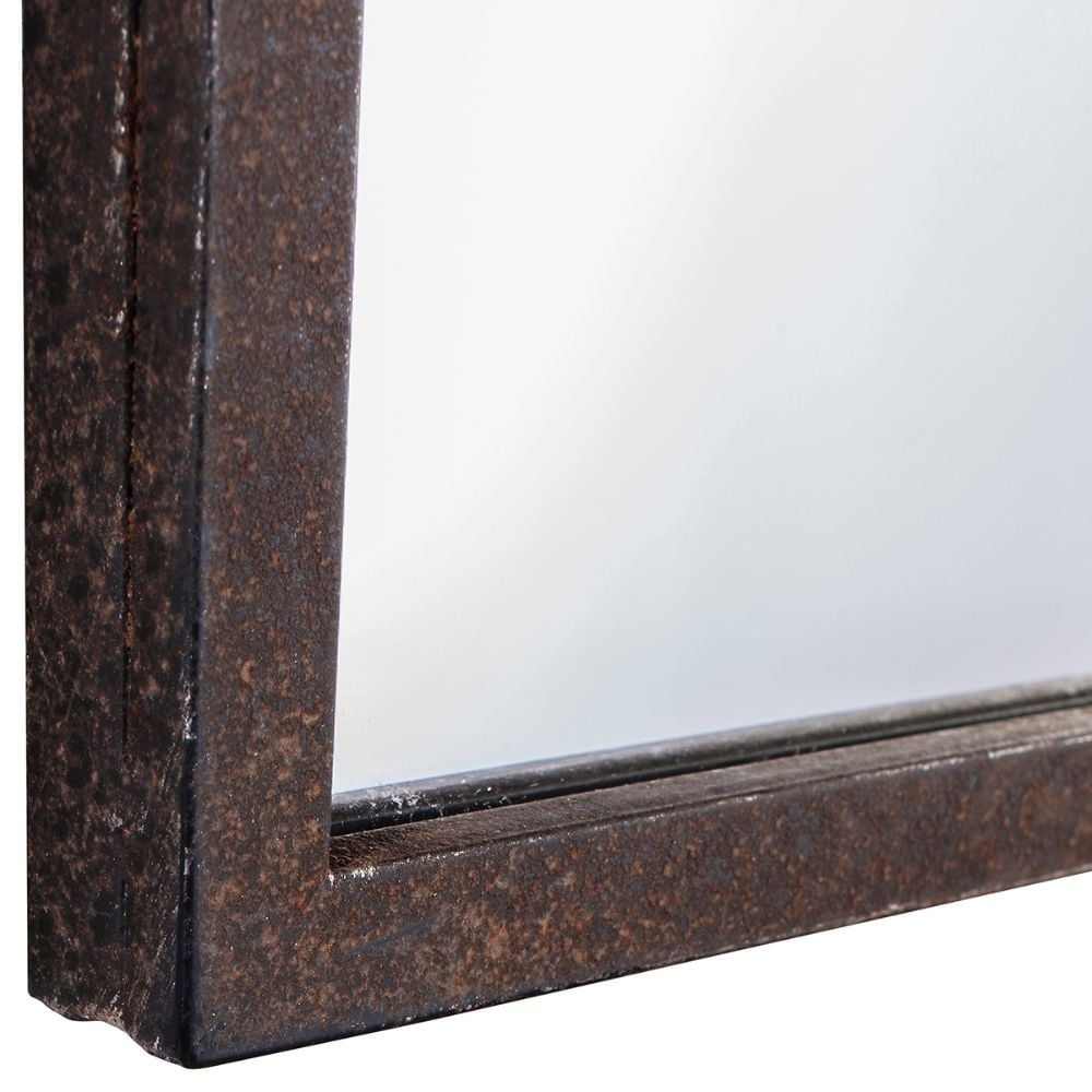 Urban Window Mirror in Black Metal