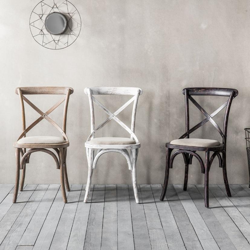 Fennell Dining Chair in White - Set of 2