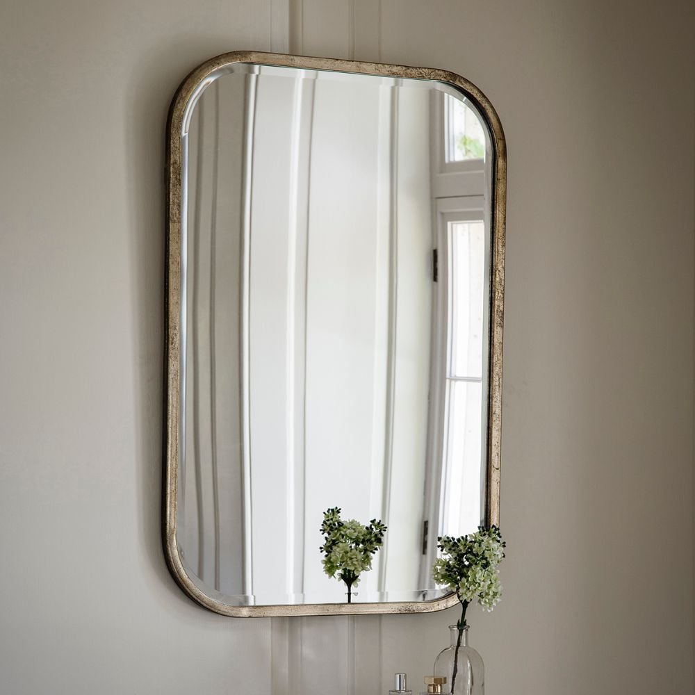 Dunstan Curved Wall Mirror - Champagne