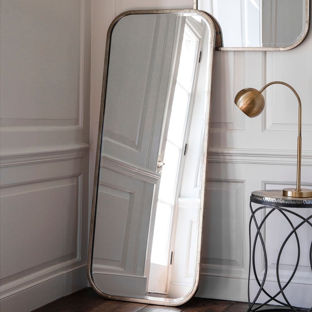 Dunstan Curved Full Length Mirror - Champagne