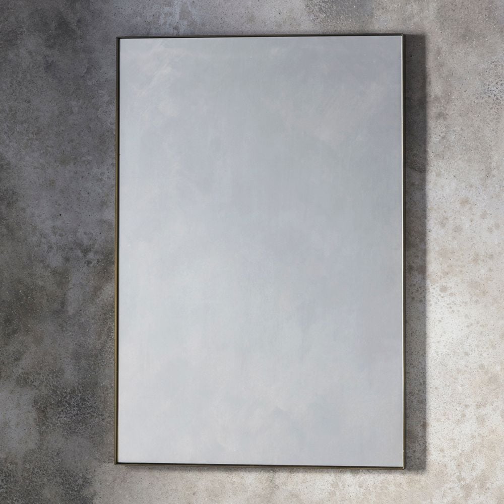 Albion Metal Frame Wall Mirror - Bronze