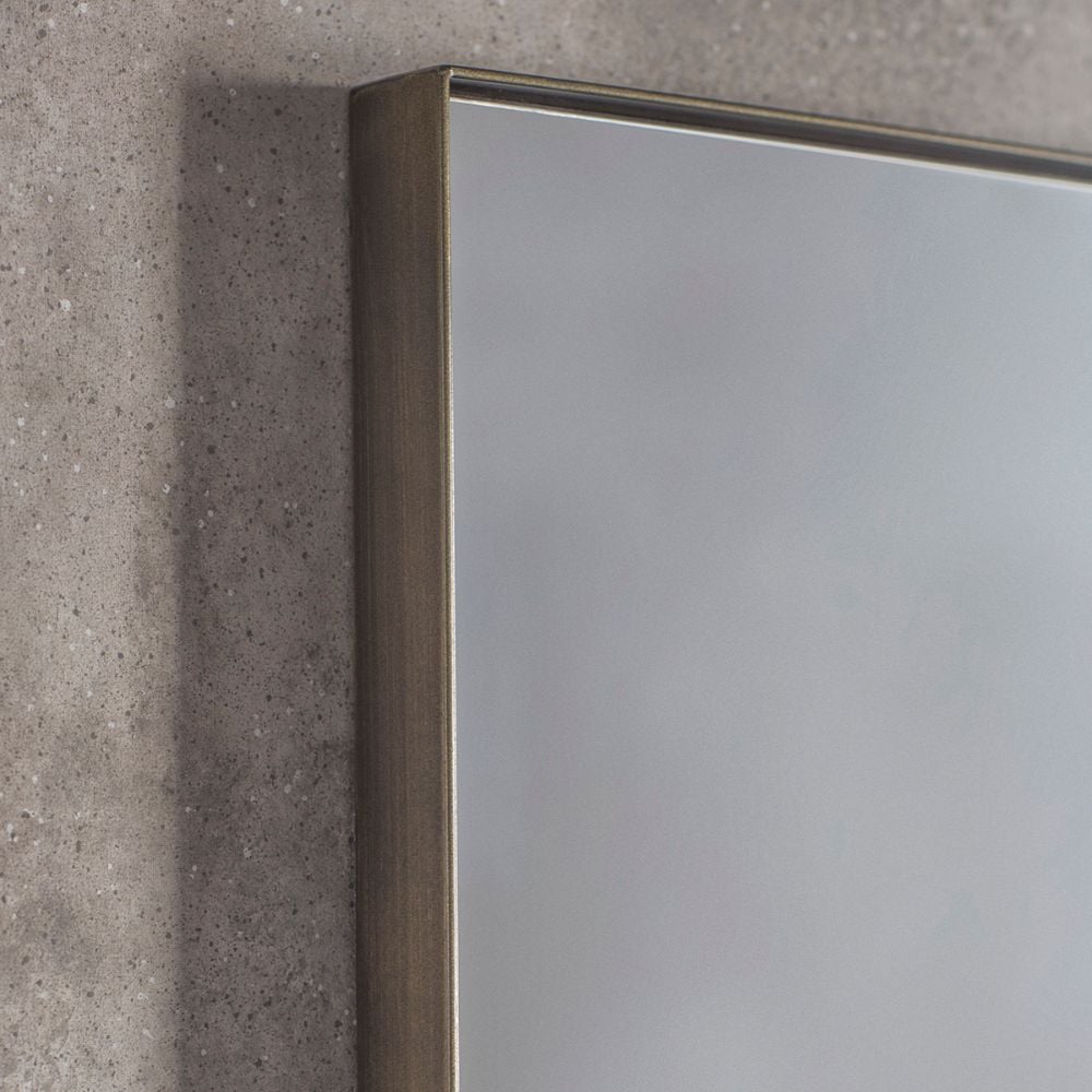 Albion Metal Frame Wall Mirror - Bronze