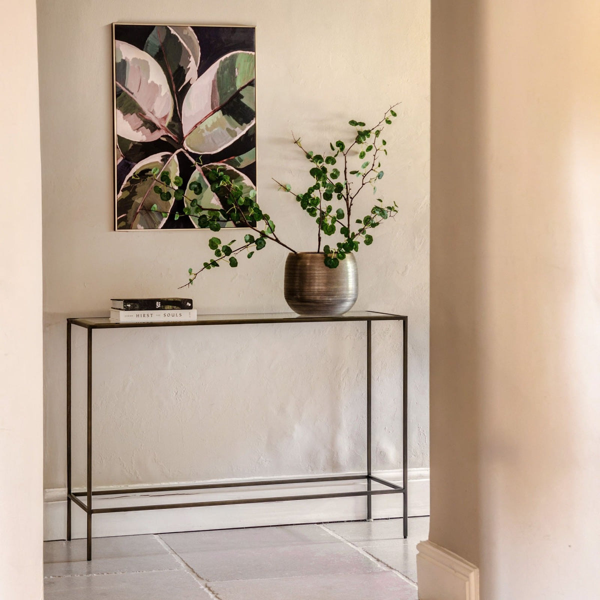 Catania Console Table in Bronze