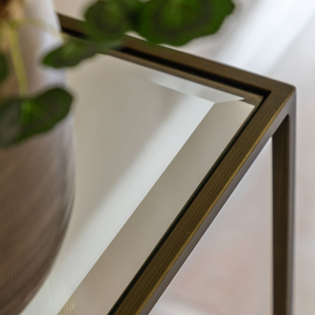 Catania Console Table in Bronze