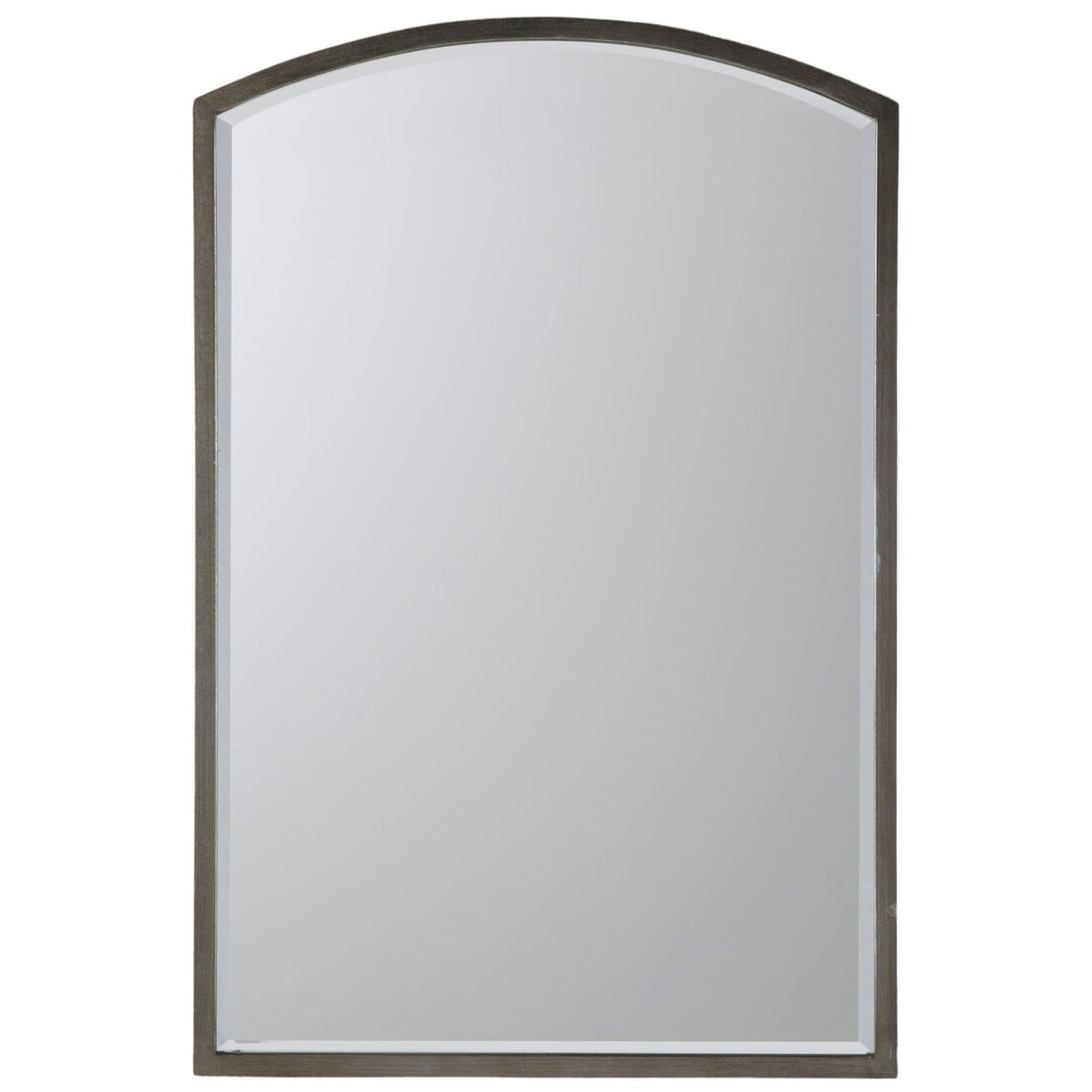 Watermoor Arched Metal Framed Mirror in Silver