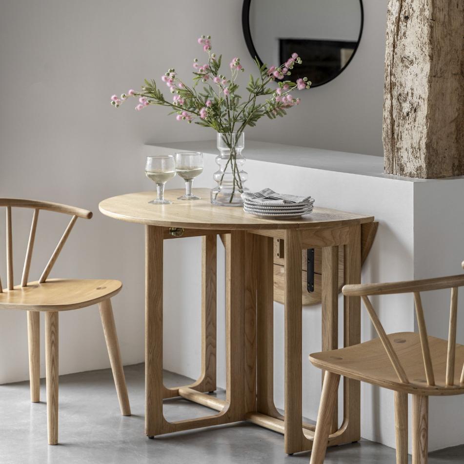 Nordia Folding Dining Table in Natural - 100cm