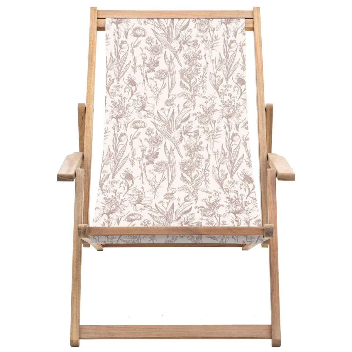Crete Deck Chair in Clay Flora