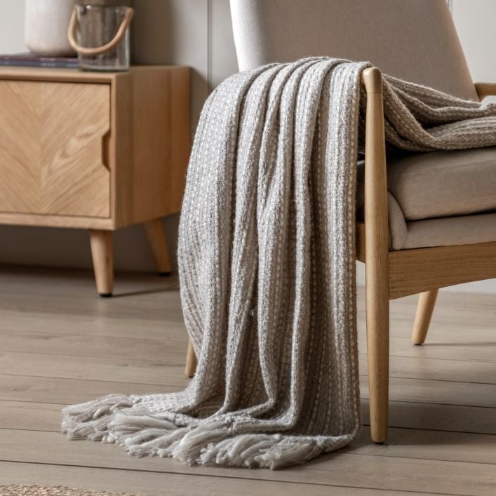 Dolby Woven Throw in Natural
