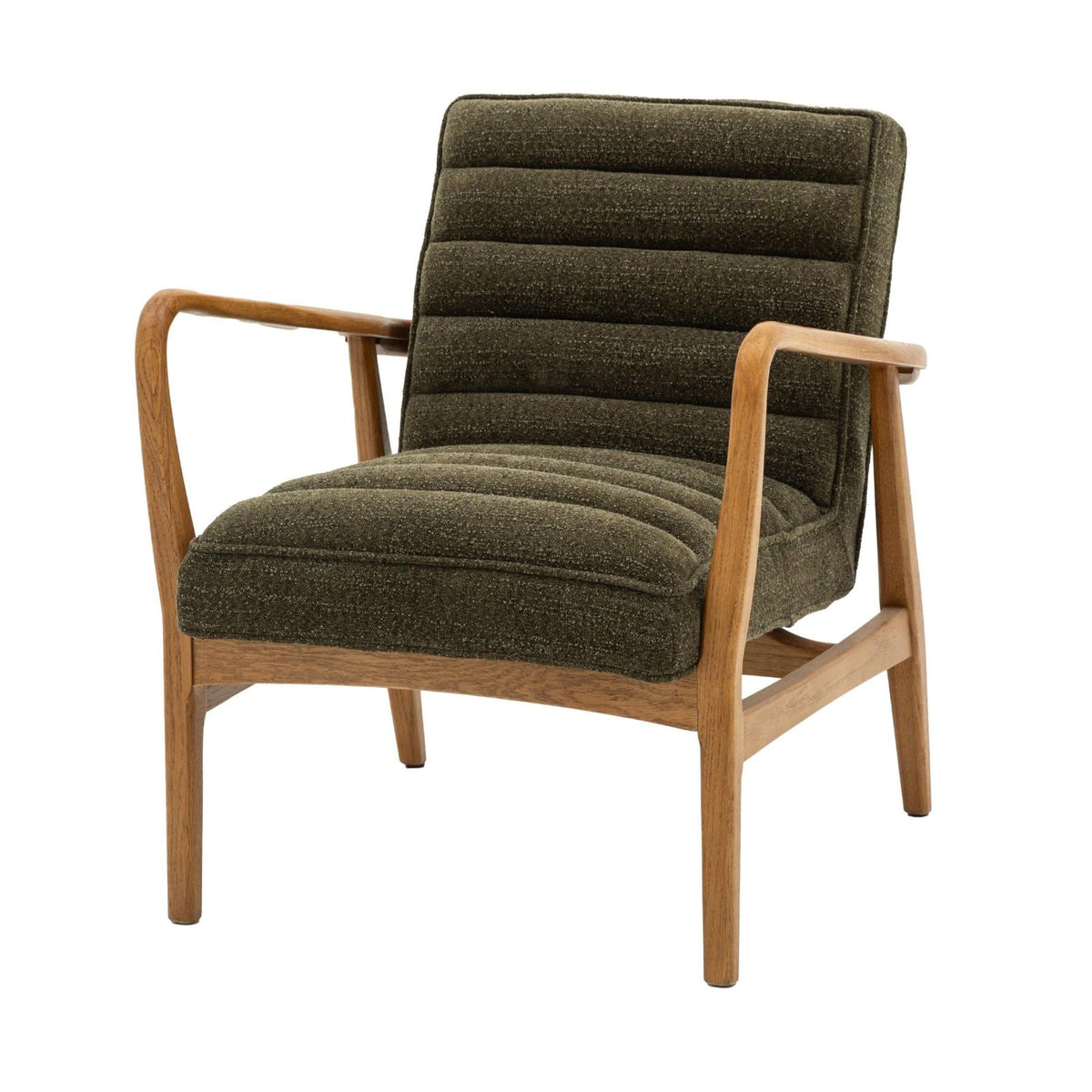 Occasional Chair York in Green Boucle