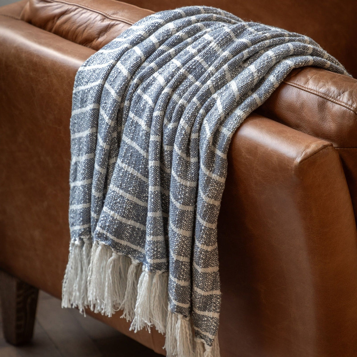 Melford Stripe Throw in Ink