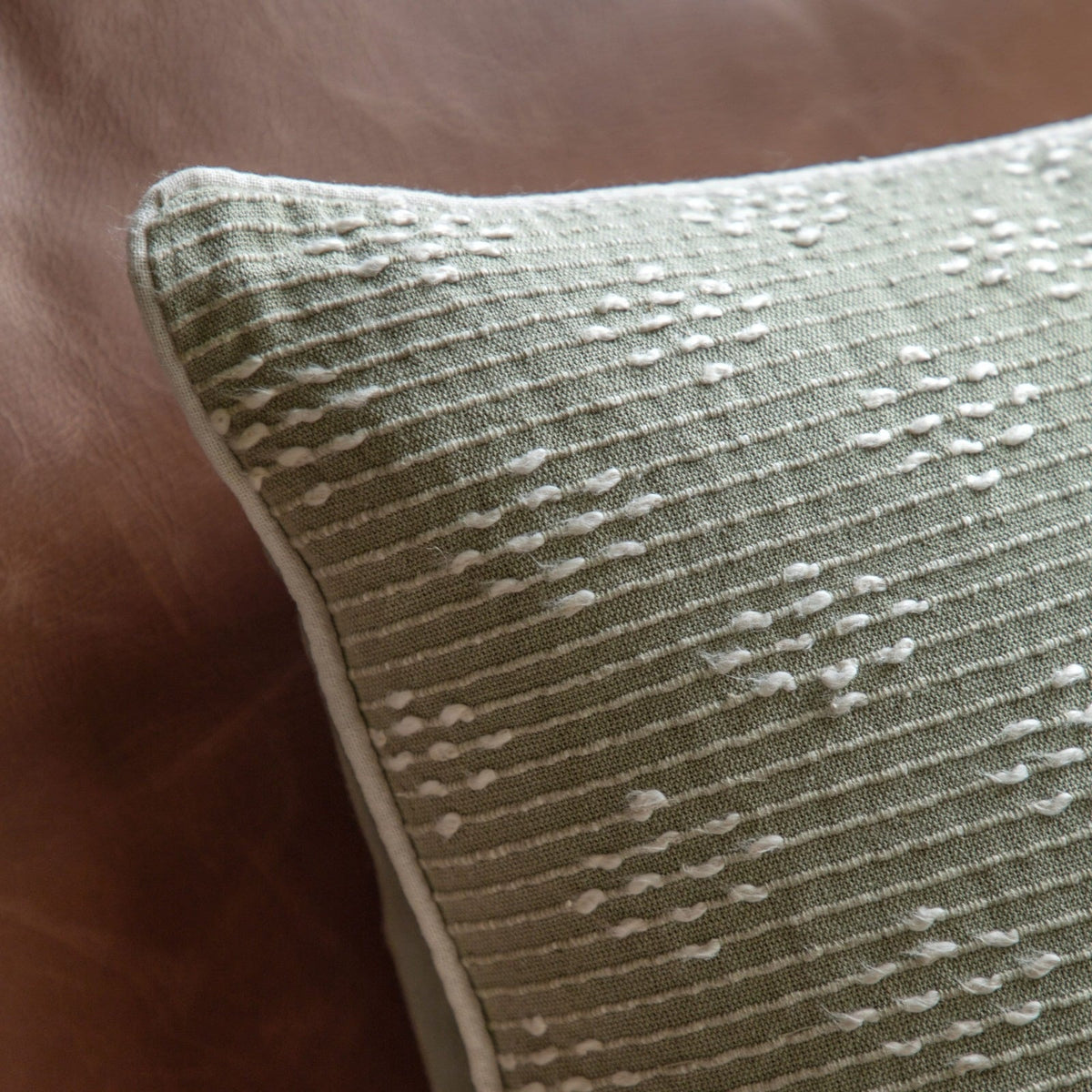 Lanzo Woven Cushion in Sage