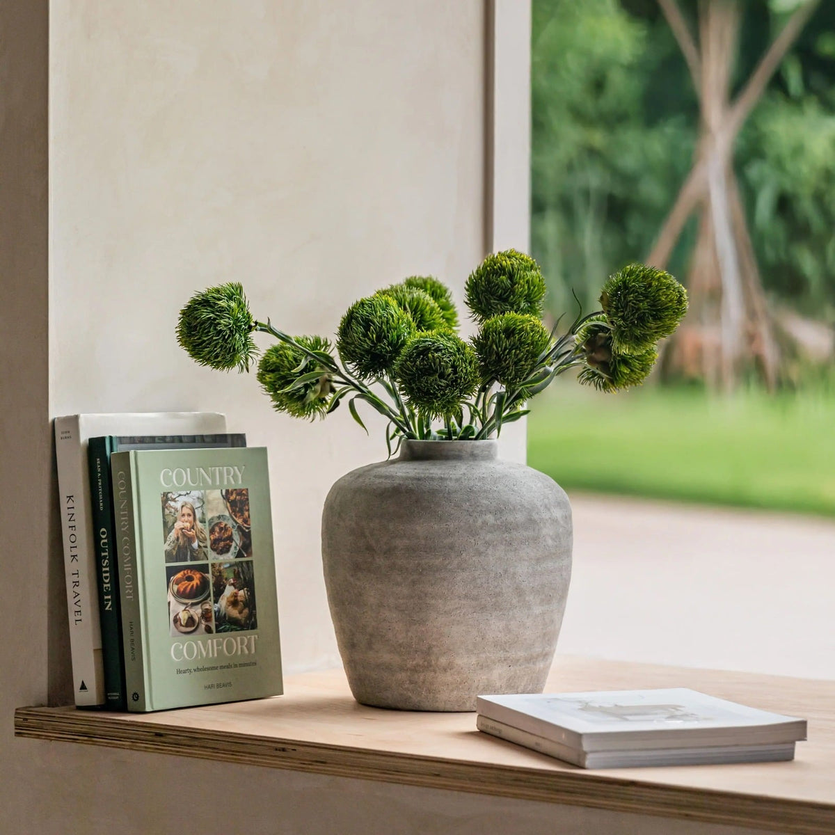 Faux Stem Statement Bloom in Green Set of 12