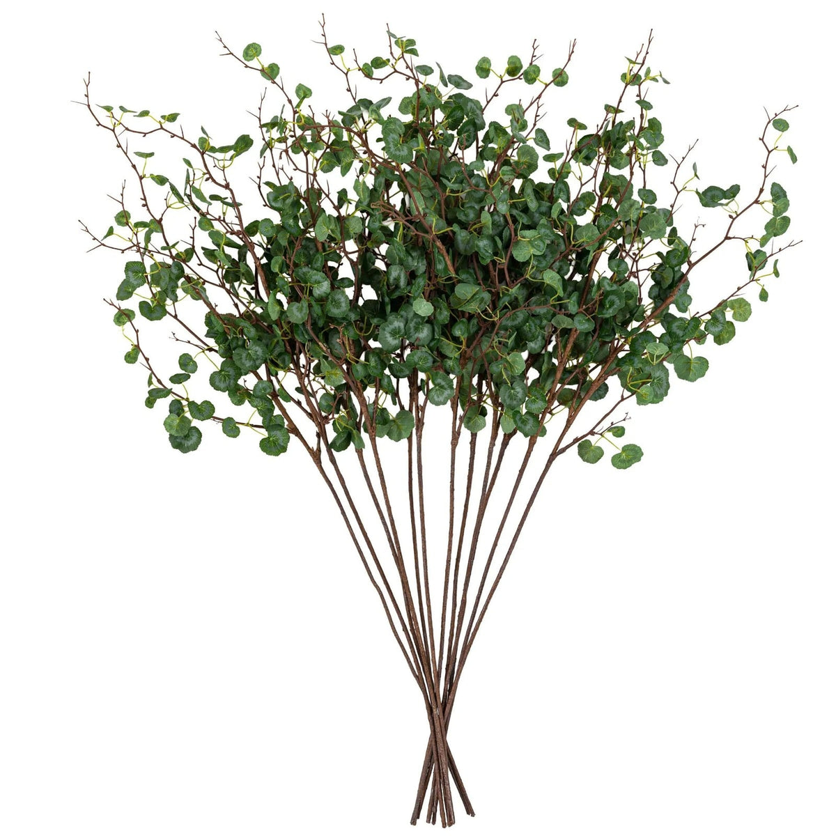 Faux Stem Twig Foliage Green Set of 12