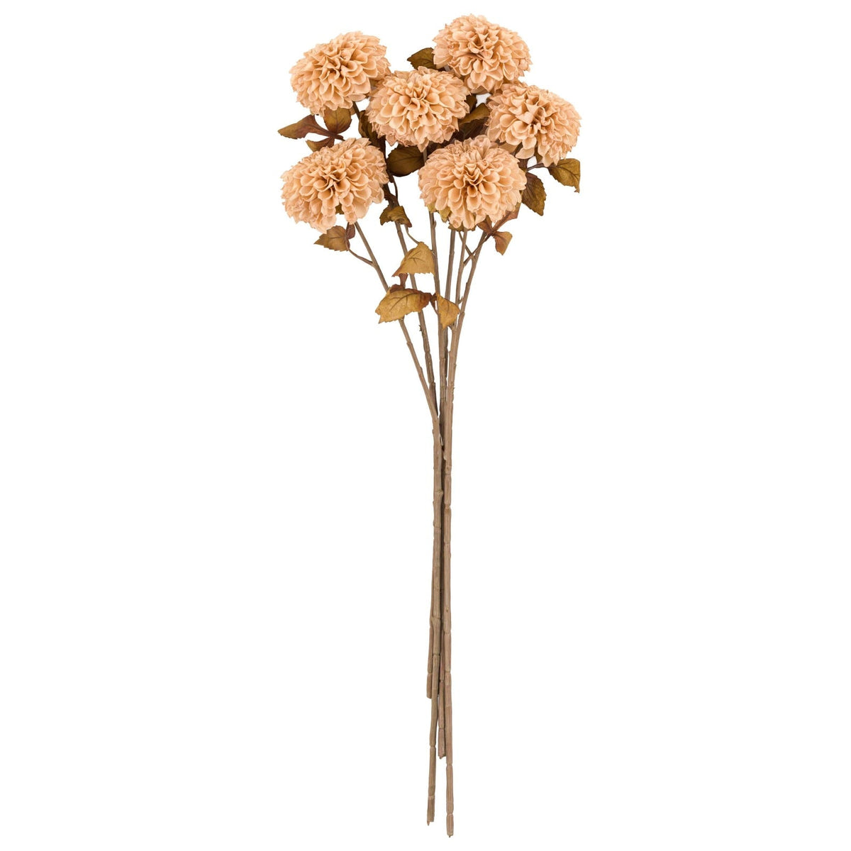Faux Stem Dahlia in Ivory Set of 6
