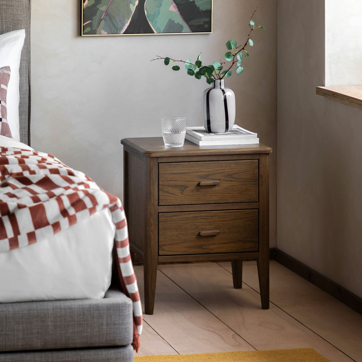 Heather Bedside Table in Walnut