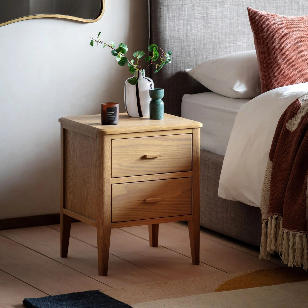 Heather Bedside Table in Neutral