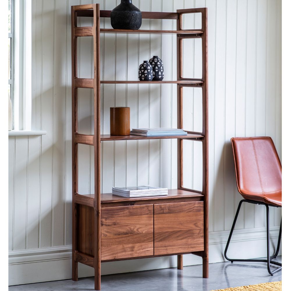 Andover Walnut Open Shelving Unit
