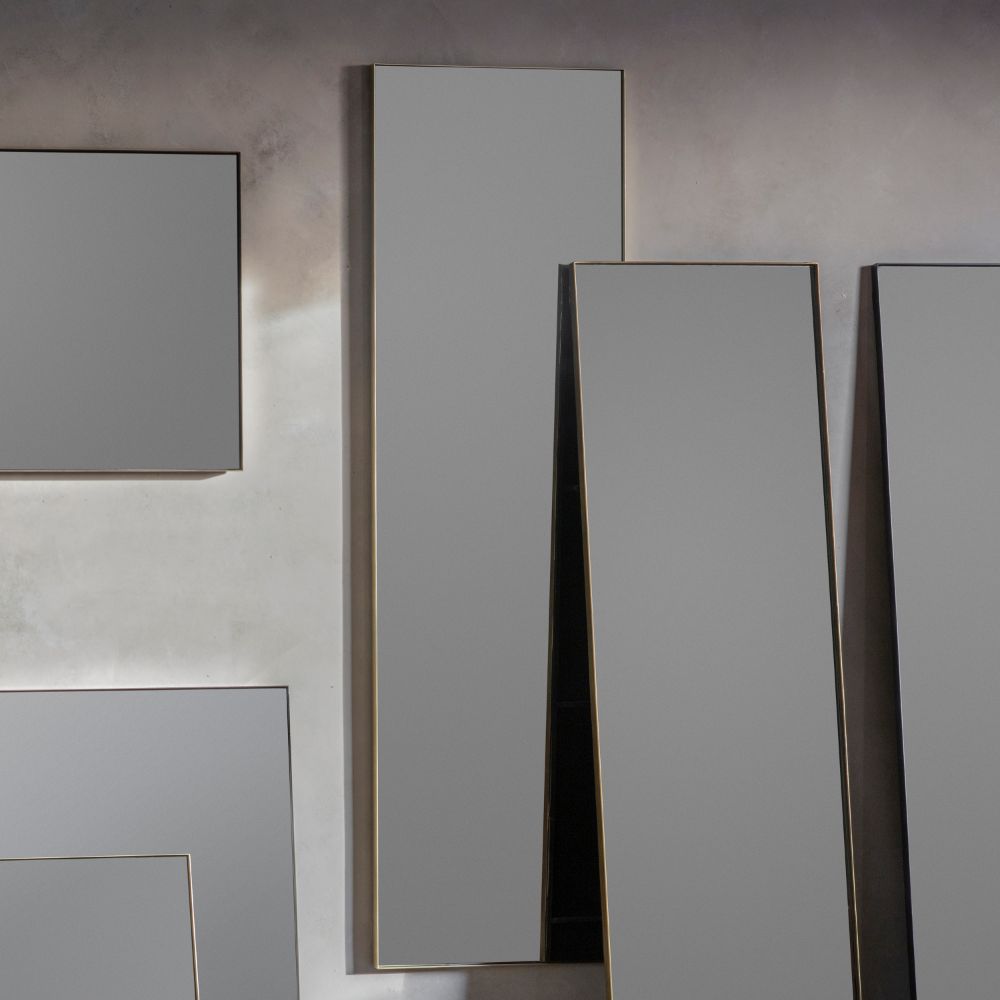 Albion Metal Full Length Mirror - Champagne