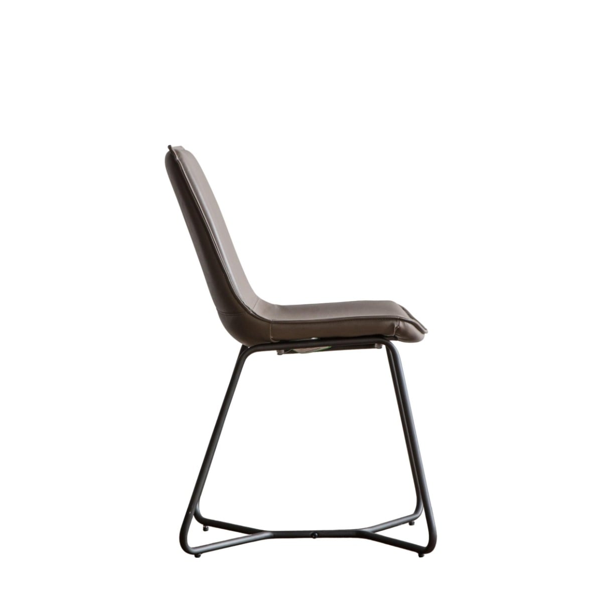 Ember Grey Industrial Dining Chair Set of 2