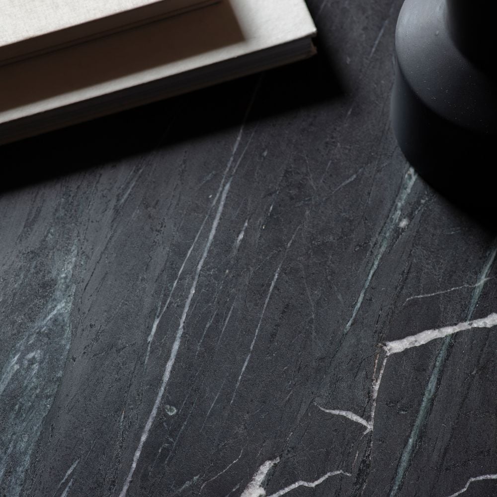 Talgarth Marble Coffee Table in Black