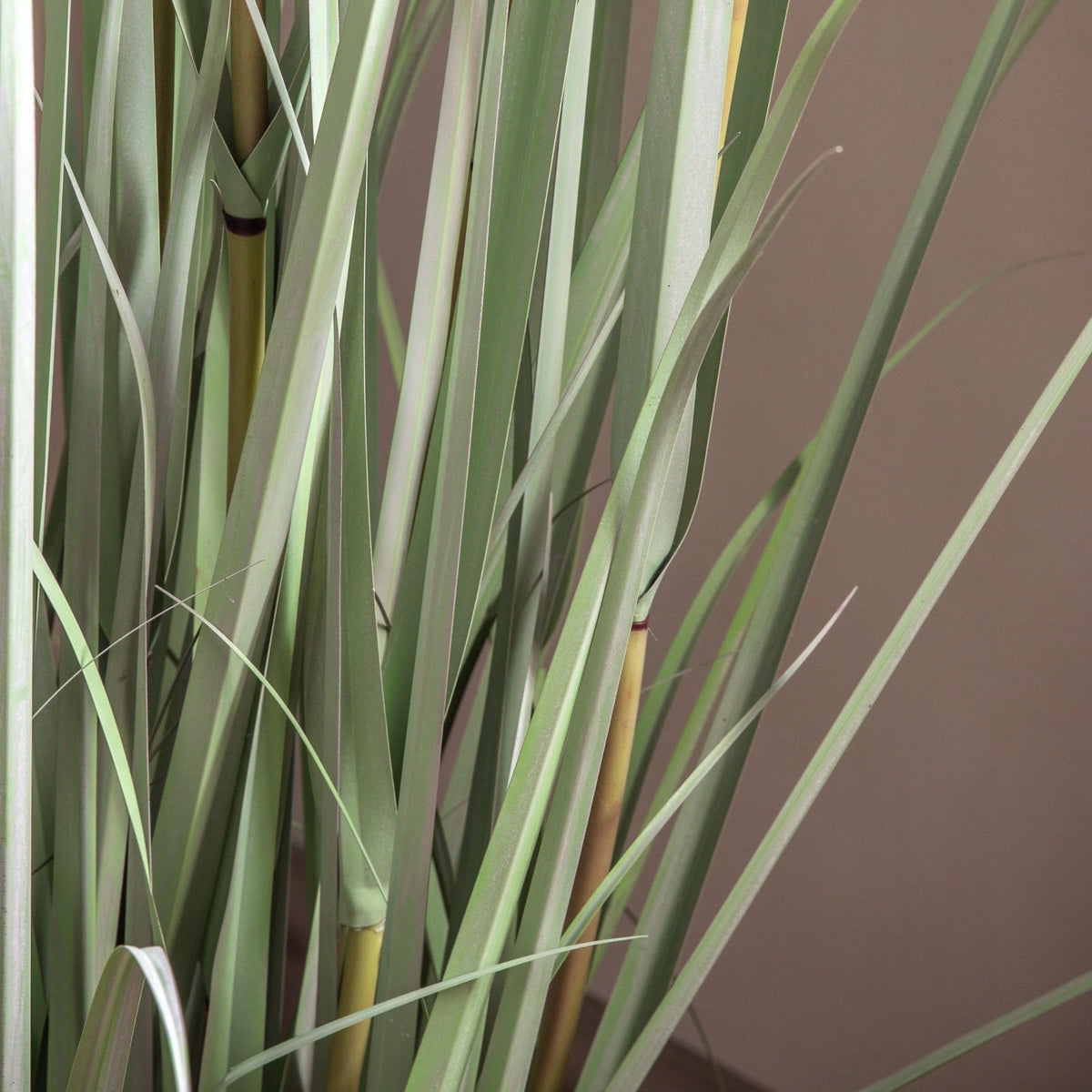 Artificial Potted Grass with Heads Green Russet