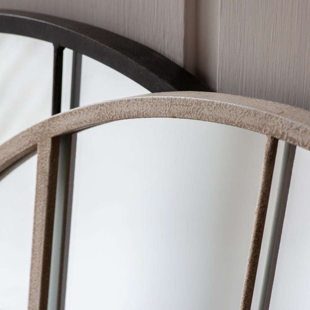 Rayleigh Arch Window Mirror in White