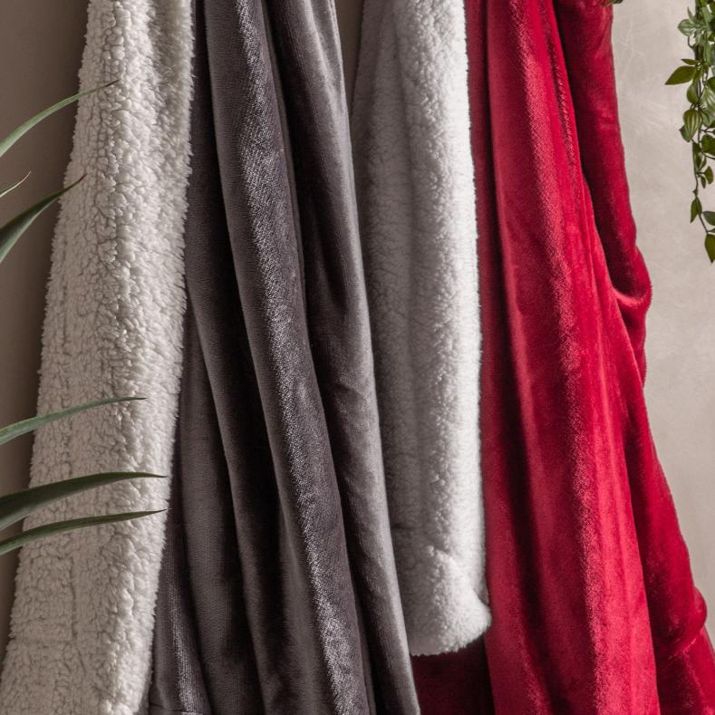 Sterling Sherpa Throw Red