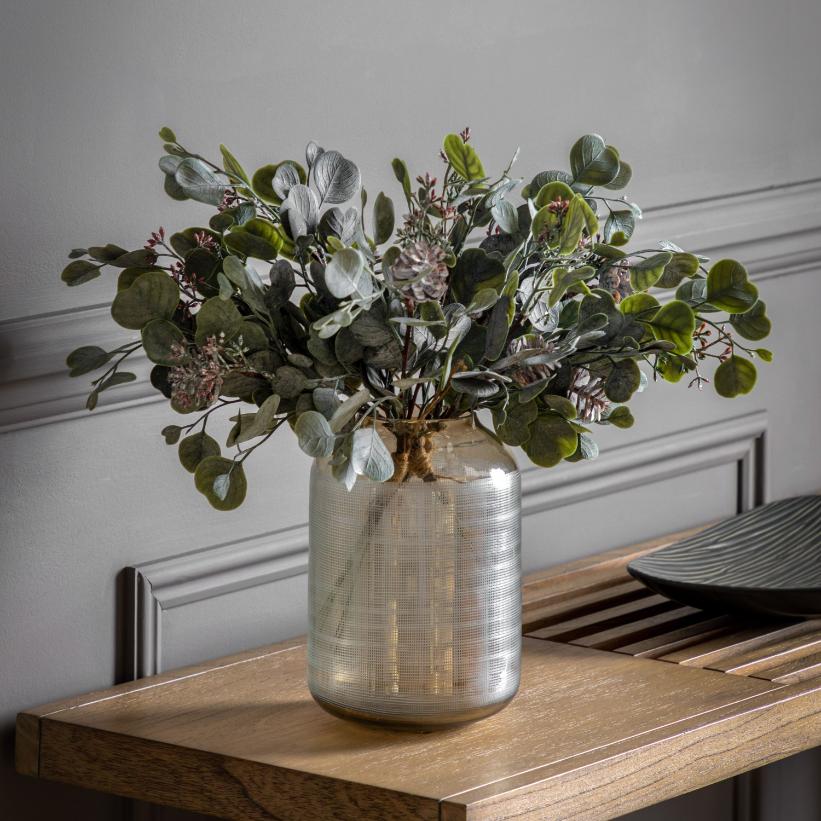 Seeded Eucalyptus Bundle Dusky Green Set of 3