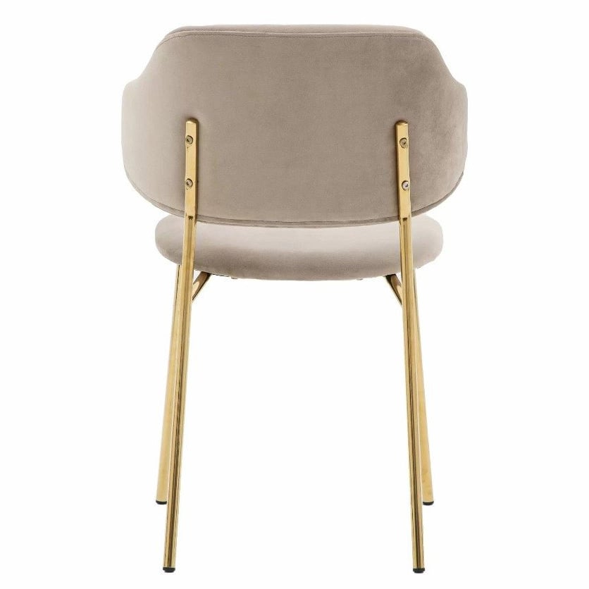 Aliyah Dining Chair in Taupe - Set of 2
