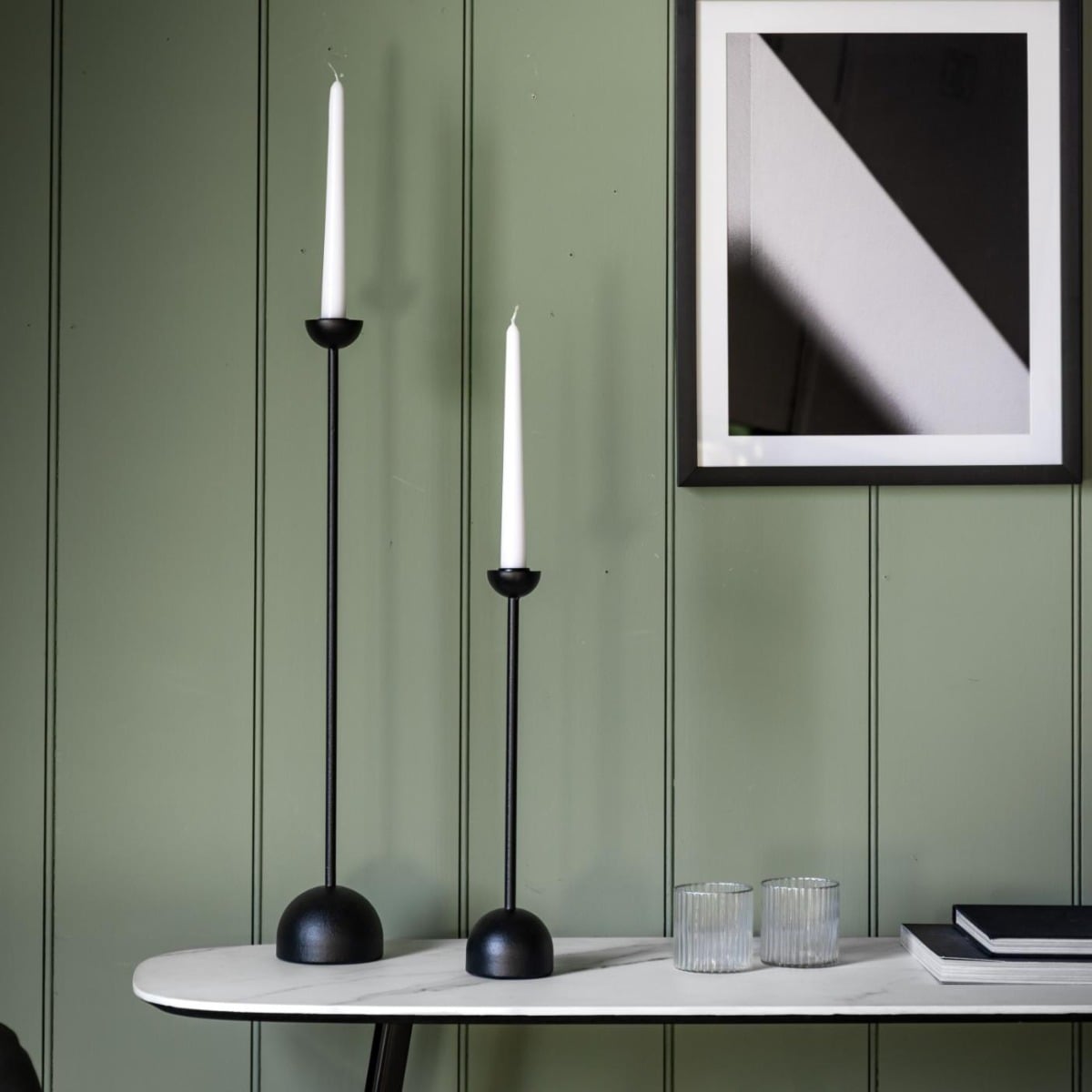Bobby Candlestick Large Black